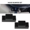 G-PLUS Black Hood Bumper Set Compatible with Hummer Humvee Replaces