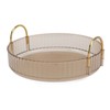 Round Storage Tray 360 Degree Rotating Waterproof Clear Desktop Organizer