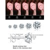 5 Pairs 316L Stainless Steel Stud Earrings Set, 3-7mm Hypoallergenic