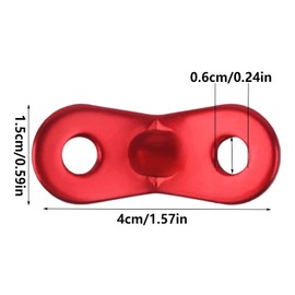40 Pieces Rope Buckle Tent Tensioner Tent Tensioner 2 Hole Wind Rope Aluminium Alloy Camping Accessories Rope Tensioner for Camping Hiking Backpacking Picnic Outdoor Activities Red