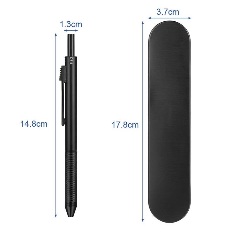 AUAUY 4 in 1 Multicolor Pen,Metal Cased Multifunction Pen,Gravity Sensor
