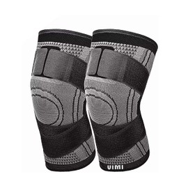 Set De 2 Piezas Rodilleras De Compresión Ajustables para Deportes Soporte Y Protección Ideales para Entrenamientos De Gym Running Y Crossfit          