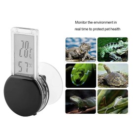 Cisixin Reptile Thermometer Hygrometer Electronic Waterproof Thermometer with Built-in Sensor for Incubators Reptile Breeding Box