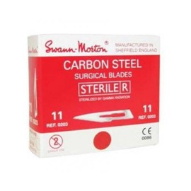 Carbon Sterile Surgical Blades No.11 Pack of 100 (Ideal for Hijama/Cupping) …