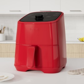 Instant Pot Vortex 2QT Mini Air Fryer, Small Air fryer that Crisps,Reheats,Bakes,Roasts for Quick Easy Meals,Includes over 100 In-App Recipes, is Dishwasher-Safe, from the Makers of Instant Pot, Red