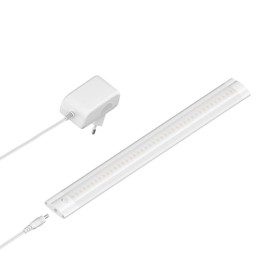 ledscom.de Siris LED Under-Unit Light Matt White with Power Supply Flat 30 cm 368 lm Warm White