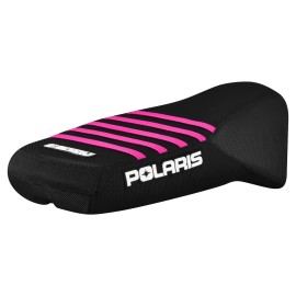 Enjoy Mfg Polaris Pro RMK Matryx Slash Seat Cover Snowmobile ALL BLACK W/ PINK RIBS #321