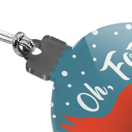 GRAPHICS & MORE Oh for Fox Sake Funny on Teal Acrylic Christmas Tree Holiday Ornament