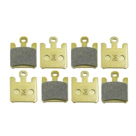 S SYUU Copper Fibre Motorcycle Brake Pads Front Compatible with Kawasaki ZX6R ZX6RR 03-06 ZX10R 04-07 ZX12R 04-06 VN1600 05-08 F369F