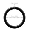 14g Black Clicker Ring Seamless Hinged Nose Hoop Septum Daith