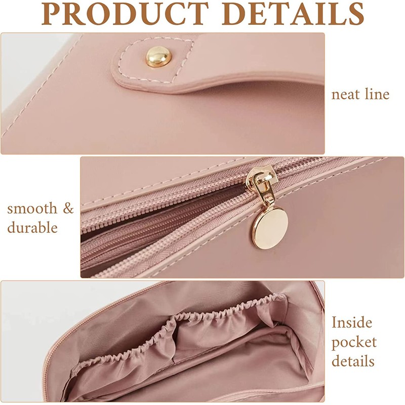 Travel Cosmetic Bag with Large Capacity, Portable Makeup Bag, Waterproof