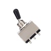 Oumefar 1 Pcs 3 Way Closed Guitar Toggle Switch Black