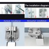 SAYAYO EMS3001-W Stainless Steel Door Bolt Small Lockable with Padlock