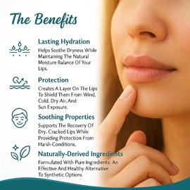 Tallow Lip Balm 4-Pack – Grass-Fed Beef Tallow, Organic Coconut Oil & Beeswax – Natural, Non-Toxic, Essential Oil Scented – No Seed Oils