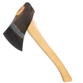 COUNCIL TOOL Sport Utility Flying Fox Woodsman Hatchet - 1.625 lbs Throwing Axe, 16" Curved Hickory Handle with Hardened Poll, Made in the USA - SU162FF16C