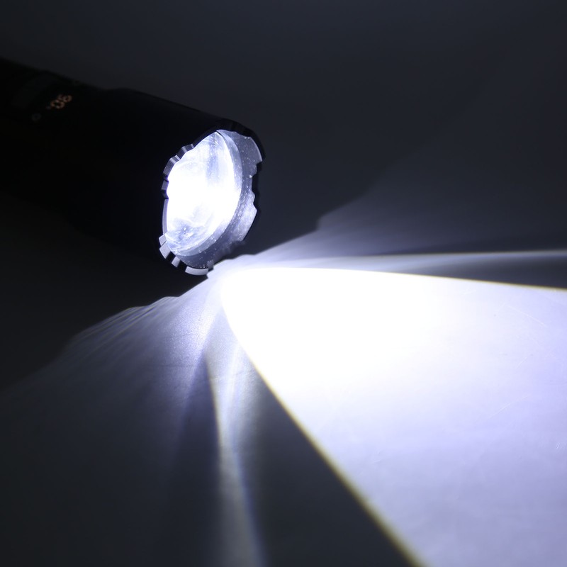 Super Bright Flashlight 5 Gears Zoomable Waterproof Rechargeable 40W High