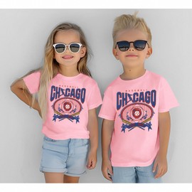 GLIGLITTR Toddler Boy Girls Baseball Shirts Baseball Club Baseball Fans Tshirt Base Ball Lover Outfits Kids Game Day Tee Tops(Pink,3-4T)