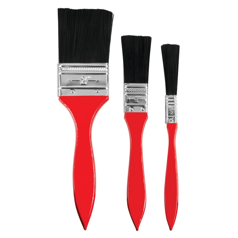 Performance Tool W232C Set of 3 Paint Brushes with Durable