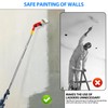 Multiangle Paint Roller Extension Pole: 1.7m Stainless Paint Brush Extension