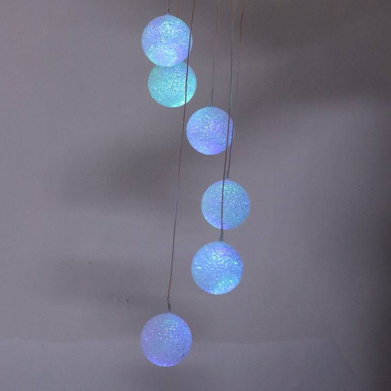 Solar Crystal Ball Wind Chimes Light 100LM IP45 Waterproof Decorative