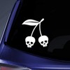 Bargain Max Decals Skull Cherries Sticker Decal Notebook Car Laptop