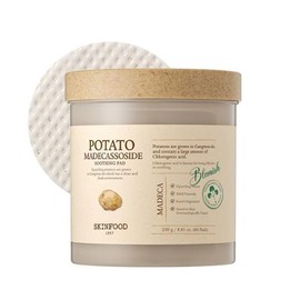 Skin Food Potato Madecassoside Soothing Pads for fever relief, 60 sheets / 열감진정 스킨푸드 감자 마데카소사이드 수딩 패드 60매