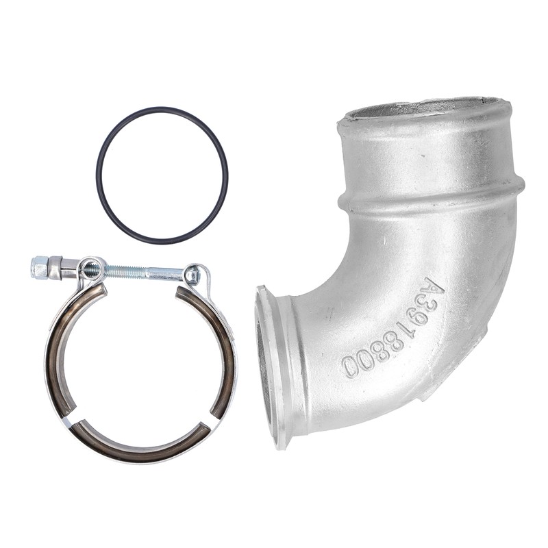 90 Degree Turbo Intake Elbow Air Transfer Pipe with Clamp