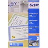 Avery UK C2425 A4 Certificate Paper, Blue Certificate Border, 10