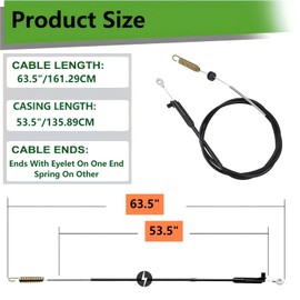 115-8439 Brake Cable for Toro 20333, 20333C, 20373, 20376, 20958,fits 22" Recycler Lawn Mower Replaces 290-923