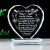 Movdyka K9 Crystal Heart Plaque Ornaments for Her Etched to