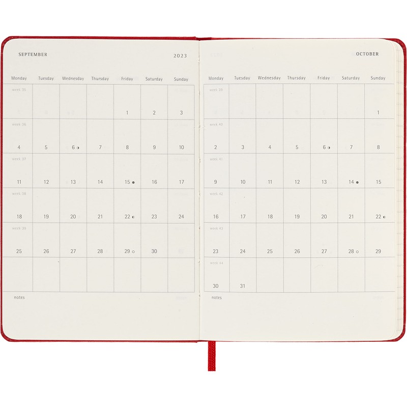 Moleskine Weekly Planner 2023, 12-Month Weekly Diary, Weekly Planner and