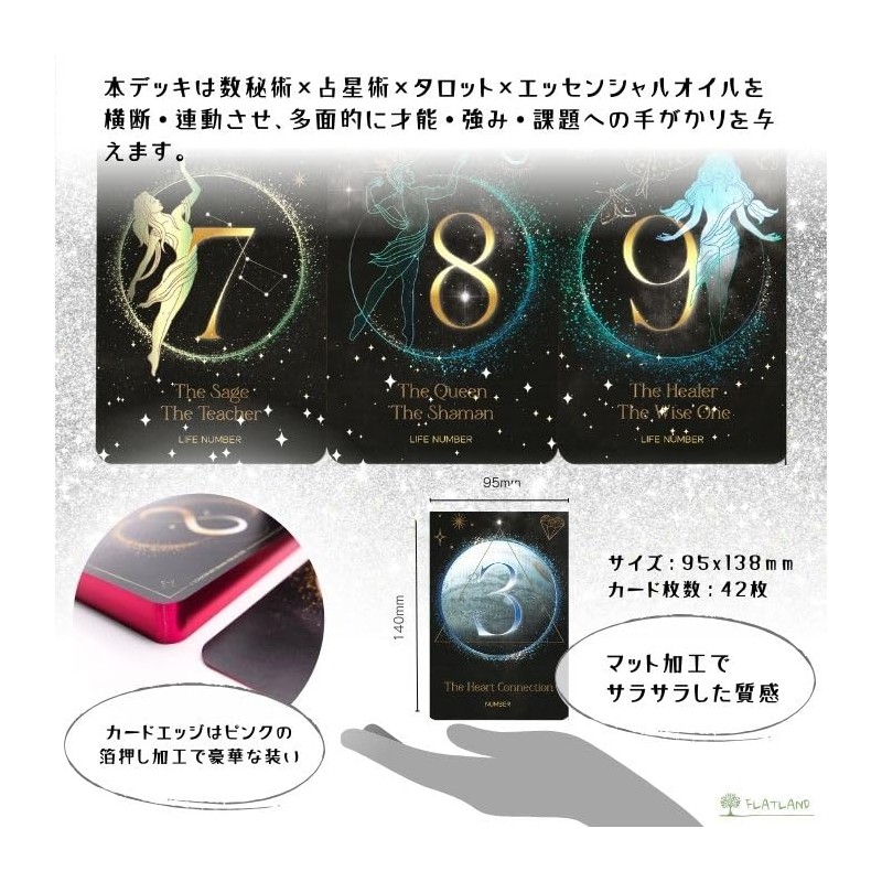Cosmic Numbers Oracle Card, Genuine Product, Numerology, Astrology, Japanese Instruction