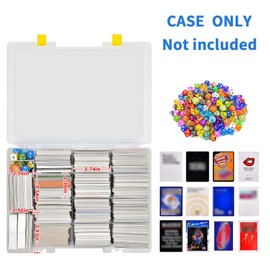 Xuerdon Trading Card Storage Box, 2300+ Playing Card Case Holder Organizer Compatible with PM TCG/for Yugioh/for CAH/for Phase 10/ for Football Baseball Sports Cards (Case Only) - White