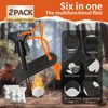 2PCS Magnesium Fire Starter with Striker, High Temp Magnesium Rod,