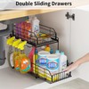 SUEH DESIGN Under Sink Organizer, 2 Tier Bathroom Cabinet Organizer