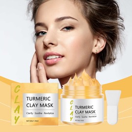 Turmeric Serum For Dark Spot Remover, Turmeric Face For Dark Spots, Turmeric Cleansing Mud Film Deep Cleansing Moisturising And Firming Face Mask, Deep Cleansing Mud