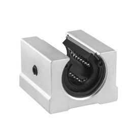 CNCMANS 4x SBR16UU 16 mm Aluminium Open Linear Bearings, Sliding Block with Ball Bearing, CNC Linear Foil Box (SBR16)