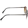 Fashion Glass 7696 Men's Sunglasses, brown half (frame gold)