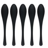 Takagi Takagi Rice Spoons, Set of 5, Black, Dishwasher Safe,