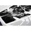 BIKE-label Tank Pad 3D Tank Protector Grey Black Compatible with