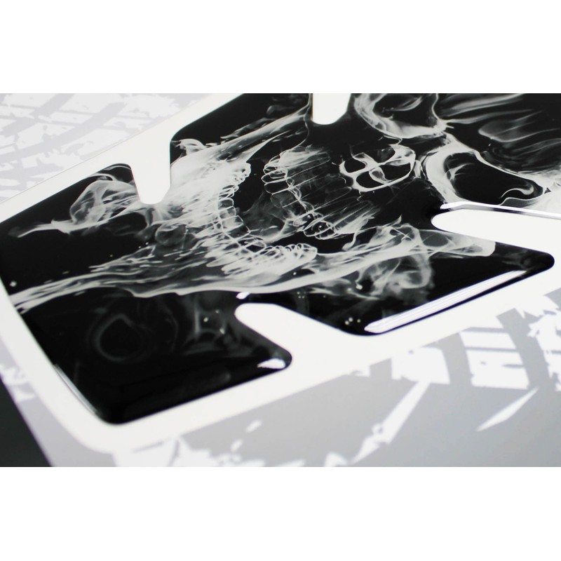 BIKE-label Tank Pad 3D Tank Protector Grey Black Compatible with