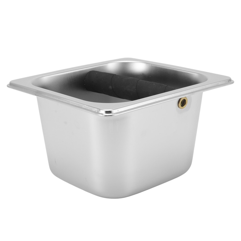 Stainless Steel Coffee Knock Box Coffee Grounds Container Box for