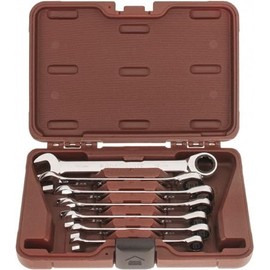 Paramount 7 Piece Metric Ratcheting Combination Wrench Set: 10mm to 18mm