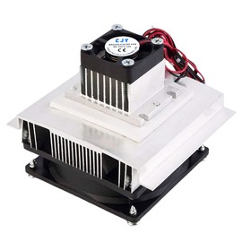 Yrhrol DC 12V DIY Thermoelectric Peltier Refrigeration Cooling System Kit Semiconductor Cooler Heat Sink Conduction Module Fridge Mini Air Conditioner Refrigeration
