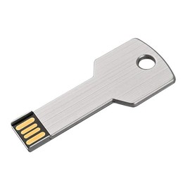 Ellenne PENDRIVE USB METAL KEY 32 64GB 128GB KEYCHAIN EXTERNAL MEMORY WATERPROOF PC LAPTOP NOTEBOOC AUTO A002 (32GB, White)