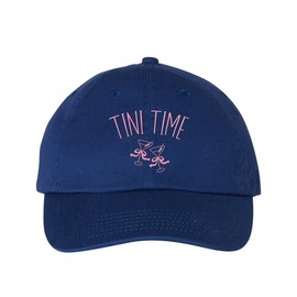 Tini Time Embroidered Baseball Cap Adjustable Cotton Dad Hat Royal