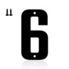 Ya_chtttwo Metal House Numbers,12" Black Metal Modern Door Garden Mailbox