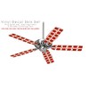 Squared Red Dark - Ceiling Fan Skin Kit fits most