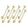 sourcing map 8pcs Retro Dragonfly Spoon, 4.3 Inch Coffee Spoon,