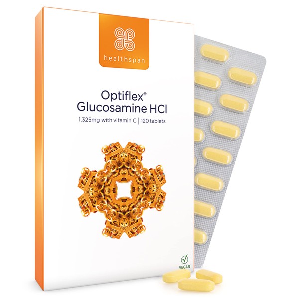 Healthspan Optiflex Glucosamine HCI 1,325mg with Vitamin C | Shellfish